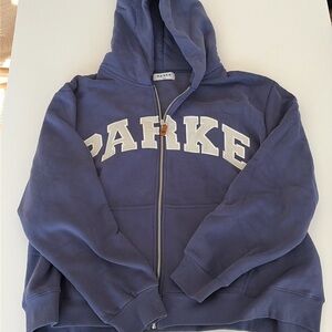PARKE sweatshirt - new in original packaging.  Size XXL, Varsity Zip Up Hoodie